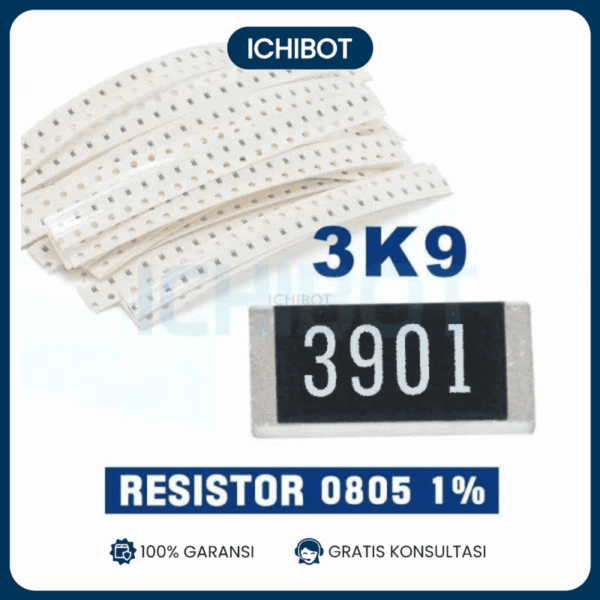 Resistor 3K9 3900 3.900 Ohm 0805 Toleransi 1% SMD SMT (10Pcs)