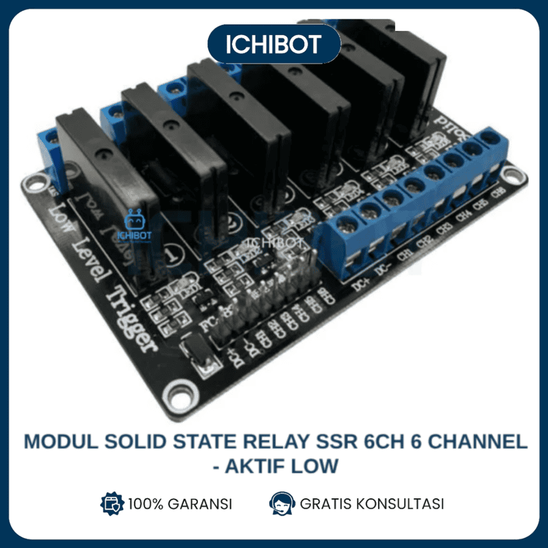 Modul Solid State Relay SSR 6Ch 6 Channel - Aktif Low