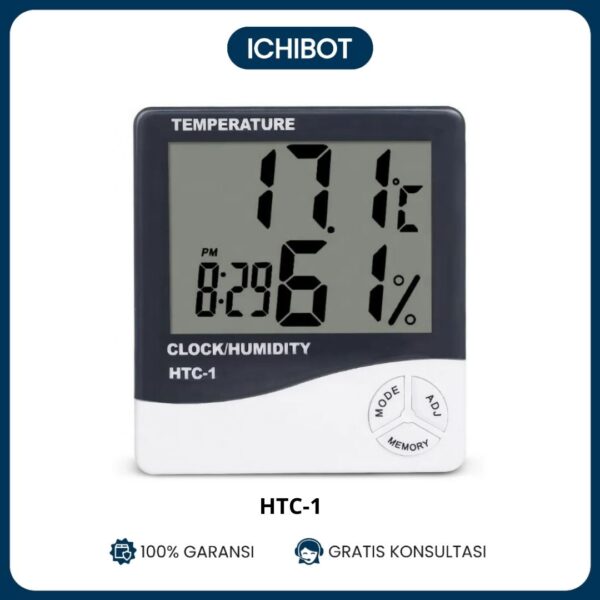 Termometer Higrometer Digital HTC-1 Suhu Kelembaban LCD Indoor