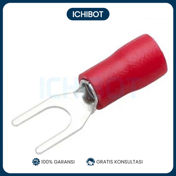 (10pcs) Skun Kabel Y SVS SV1.25-3.2 - Merah