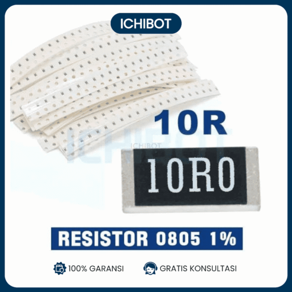 Resistor 10R 10 Ohm 10Ohm 0805 Toleransi 1% SMD SMT (10Pcs)