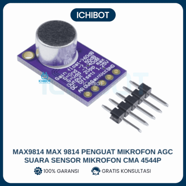 MAX9814 Modul Mikrofon AGC Auto Gain Control CMA4544P Amplifier