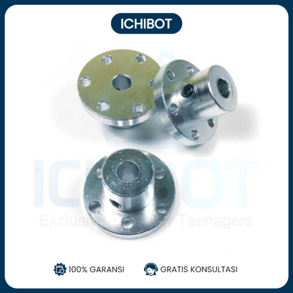 Coupling Hub Adapter Roda Omnidirectional Omni Mecanum Wheel inner 6mm