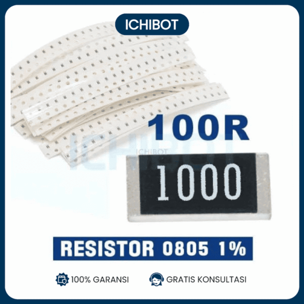 Resistor 100R 100 Ohm 100Ohm 0805 Toleransi 1% SMD SMT (10Pcs)