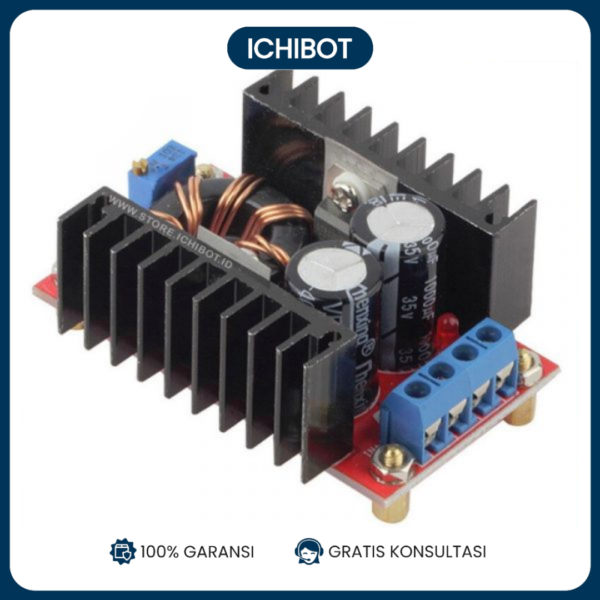 Step Up Boost DC-DC 10-32V ke 12-35V 150W High Power Converter
