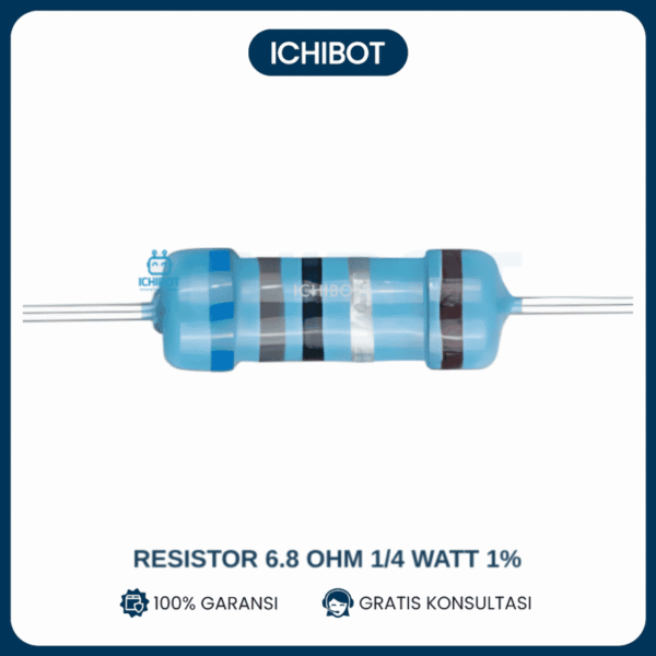 10x Resistor 68 OHM 1/4 Watt Toleransi 1% Metal film