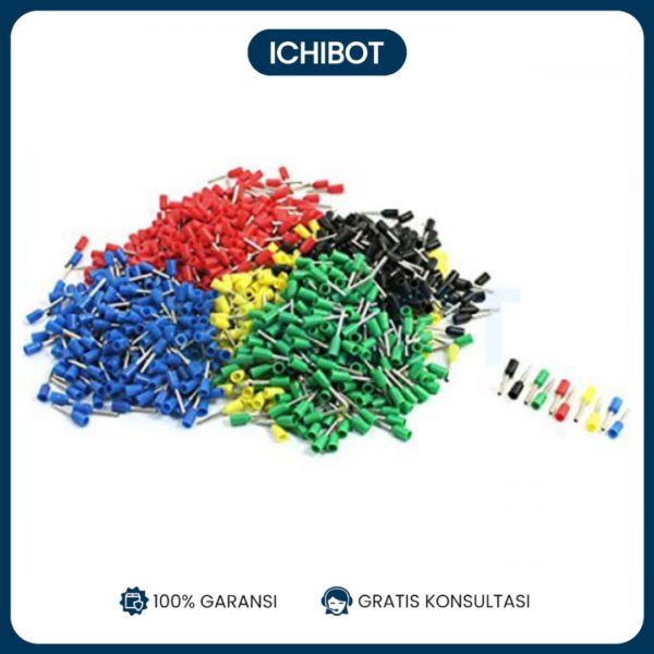 (10pcs) Skun Kabel Ferrules 0.5 mm 0508 - Hitam
