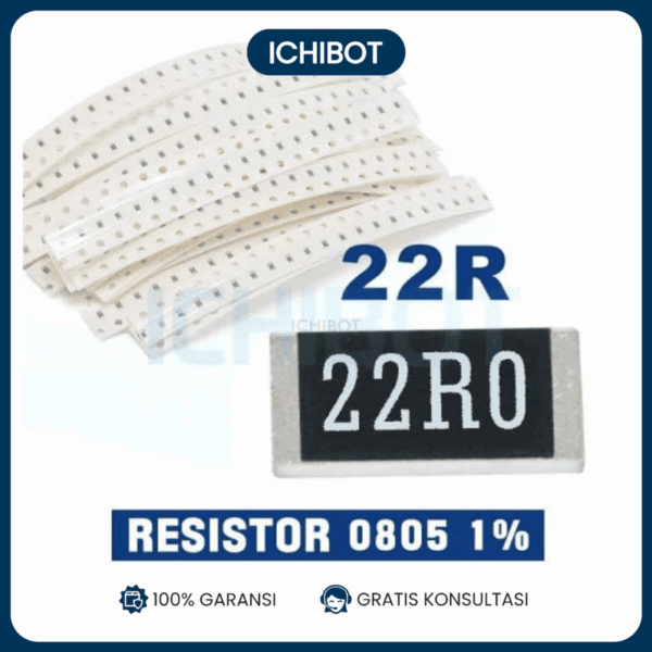 Resistor 22R 22 Ohm 22Ohm 0805 Toleransi 1% SMD SMT (10Pcs)
