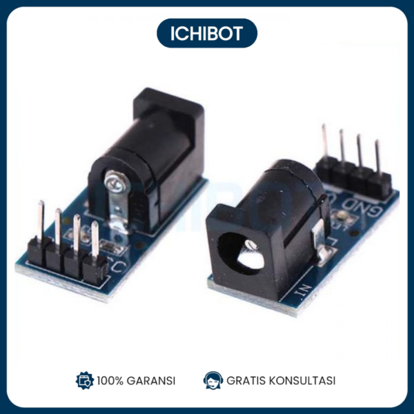 DC Jack Adapter 5.5x2.1mm Socket ke Terminal 2.54mm Power Modul