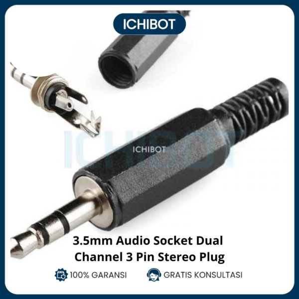 3.5mm Audio Socket Dual Channel 3 Pin Stereo Plug 3.5 Connector