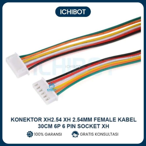 Konektor XH2.54 XH 2.54mm Female Kabel 30cm 6P 6 Pin Socket XH