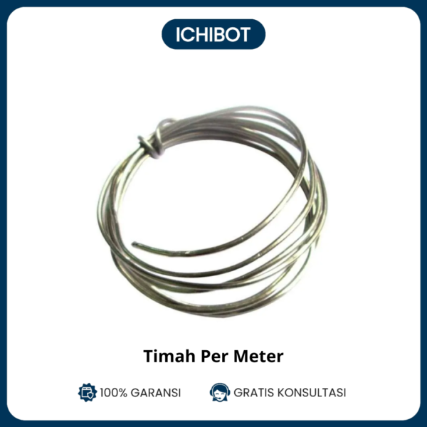 Timah Solder 60/40 0.8mm 1 Meter Rosin Core Eceran Tin Wire