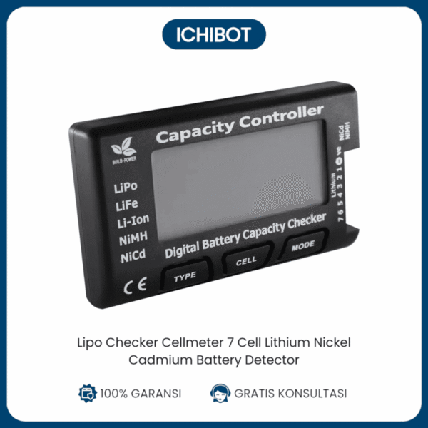 Cellmeter 7 Lipo Checker Tester Buzzer 1S-7S Baterai Lithium Li-Po