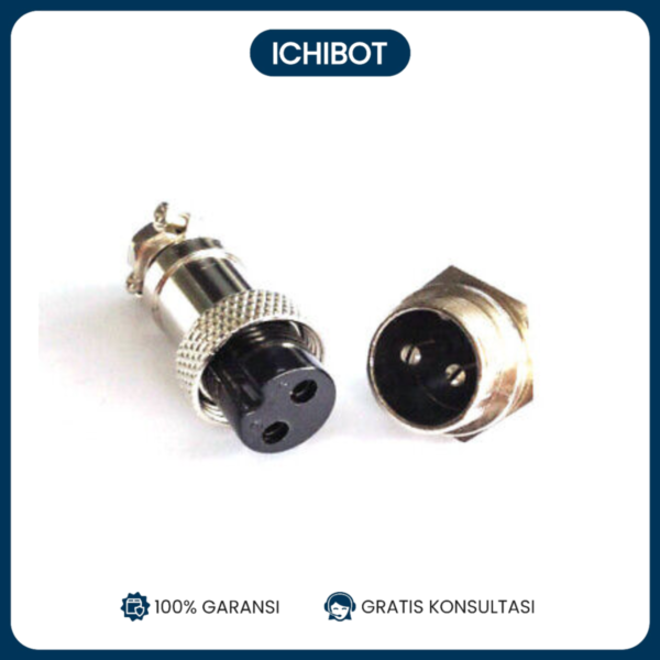 Aviation Plug Socket 12mm GX12 2P Connector Plug + Socket