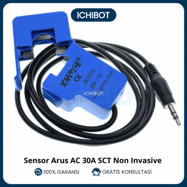 Sensor Arus AC 30A SCT-013-030 Non Invasive Current Transformer