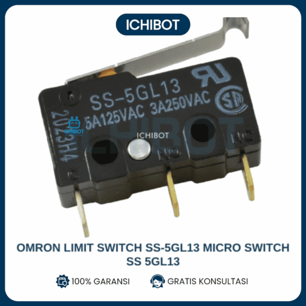 Omron Limit Switch SS-5GL13 Micro Switch SPDT Roller Lever Arm