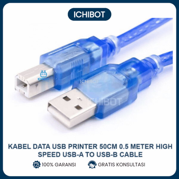 Kabel USB Printer 50cm USB-A to USB-B High Speed Data Cable