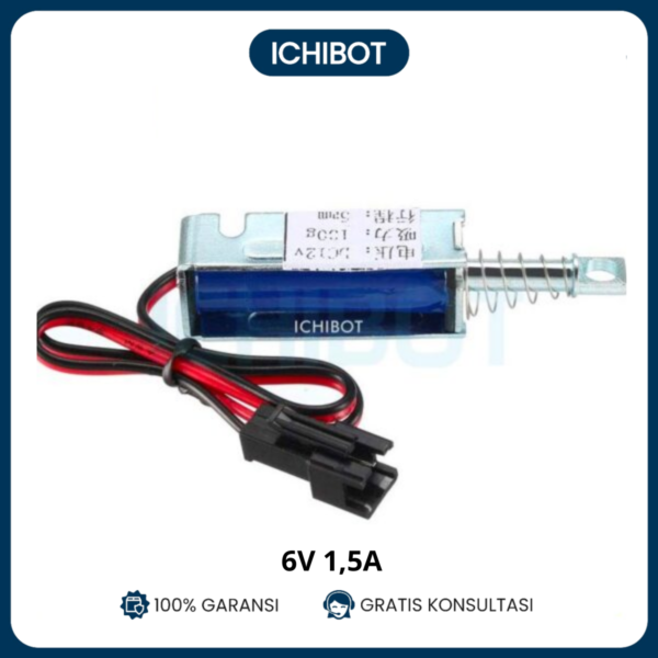 6V Solenoid Small Door Lock 1.5A Mini 6 Volt Kunci Pintu