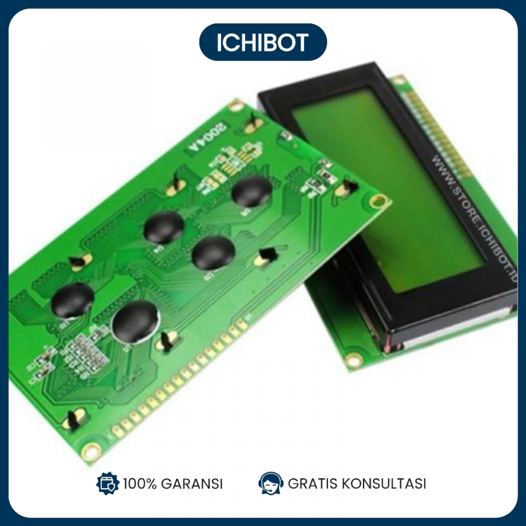 LCD 2004 Character LCD 20x4 Background Backlight Hijau Teks Hitam - Image 2