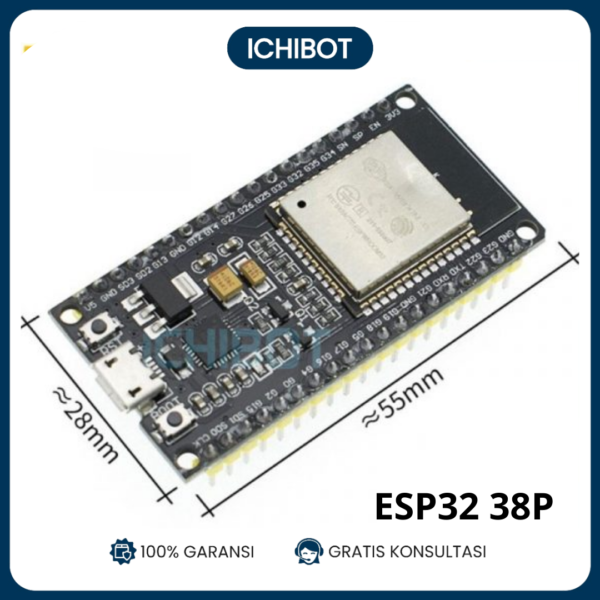 ESP32 38-Pin DOIT Development Board WiFi Bluetooth Dual Core