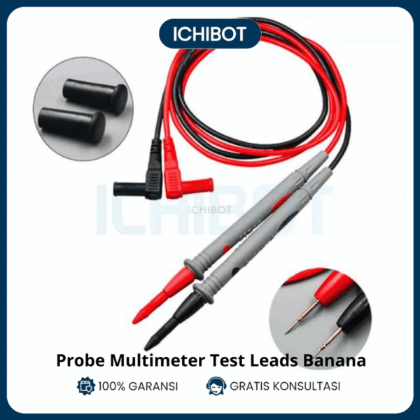 Probe Multimeter Test Leads Banana Plug Jarum Pen Meter Tester