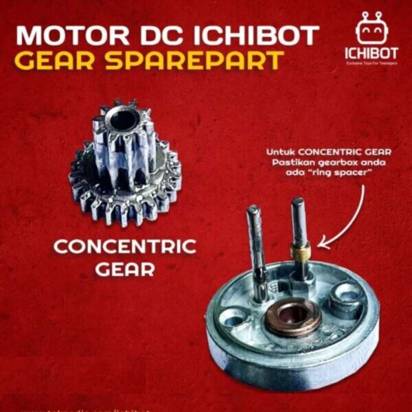 Gear Sparepart ICHIBOT Motor DC 25mm Gearbox Cadangan - CONCENTRIC GEAR