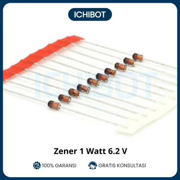 (10pcs) Dioda Diode Zener 1W 6.2V