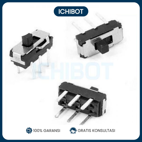 Toggle Switch Saklar MSS22D18 2P2T SMD 6 Kaki SMD