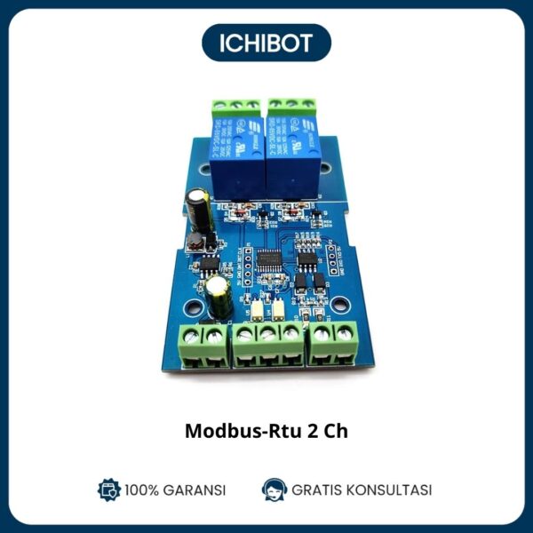 Modul Relay Modbus-Rtu 2 Channel with RS485/TTL Communication