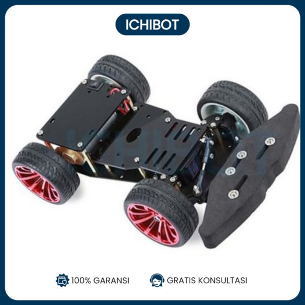 Metal Chassis Car Steering Gear Steering 4wd Rear Drive