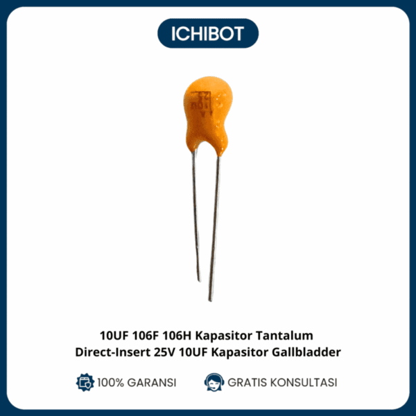 10UF 106F 106H Kapasitor Tantalum Direct-Insert 25V 10UF Kapasitor Gallbladder