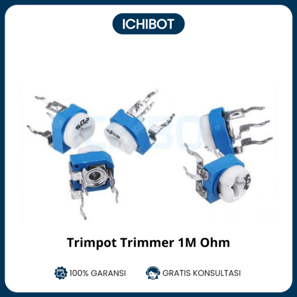 (10pcs) 1M Variable Resistor Trimpot Trimmer Potentiometer