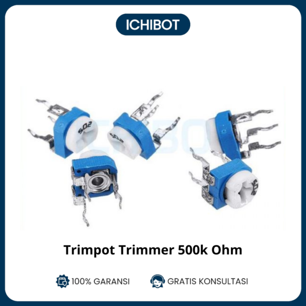 (10pcs) 500K Variable Resistor Trimpot Trimmer Potentiometer