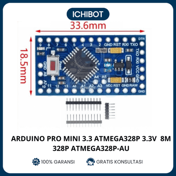 Arduino Pro Mini 3.3 ATMEGA328P 3.3V 8M 328P 328 ATMEGA328P-AU