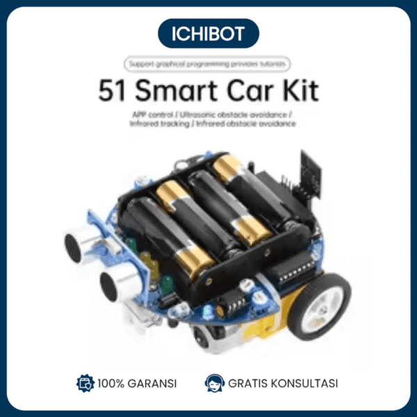 51 Smartcar Kit - Intelligent Ultrasonic Robot Car - Obstacle Avoidance Robot