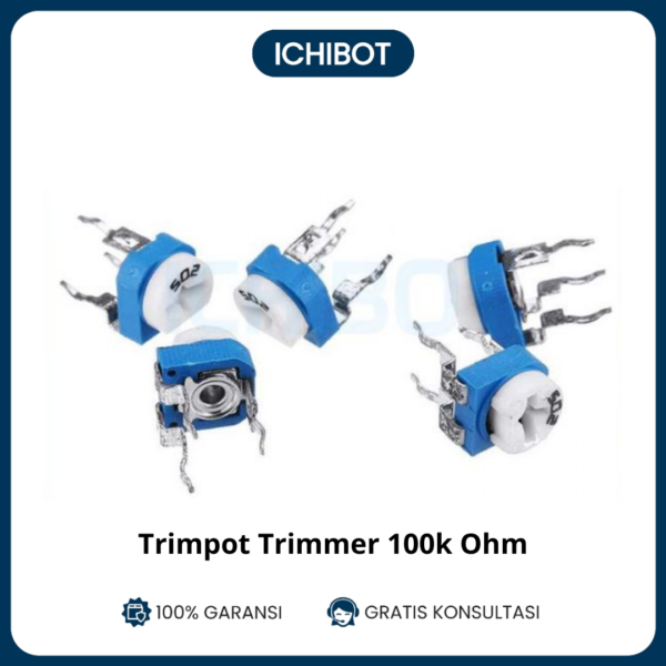 (10pcs) 100K Variable Resistor Trimpot Trimmer Potentiometer