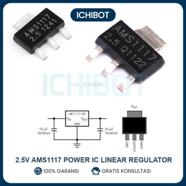 2.5V AMS1117 Power IC Linear Regulator LDO SOT-223 AMS 1117