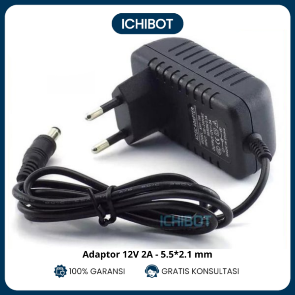 Adaptor 12V 2A Power Supply AC 220V ke DC 12V 5.5*2.1 mm