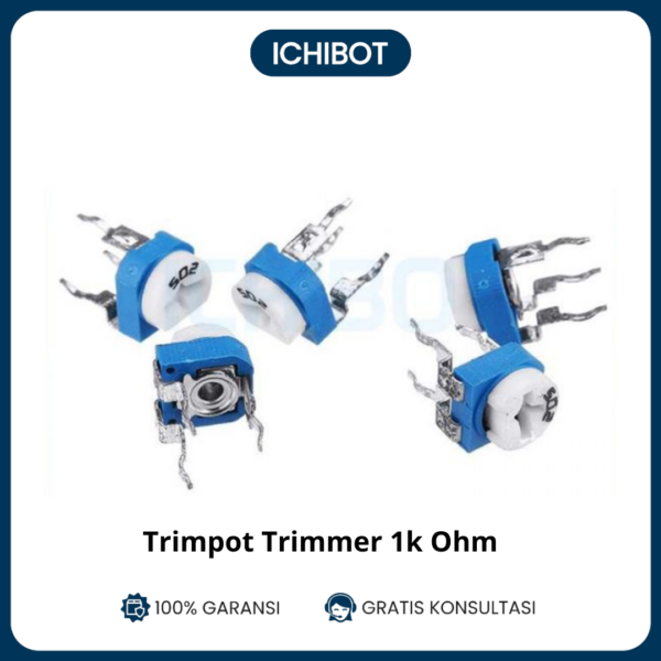(10pcs) 1K Variable Resistor Trimpot Trimmer Potentiometer