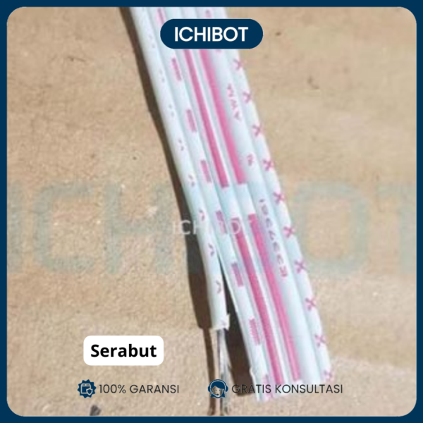 Kabel Flat 6P Sisir 6 Pin Pita Deret Putih Cable Serabut