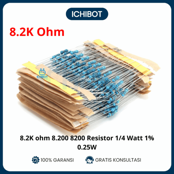 10x 82K ohm 8200 8200 8K2 Resistor 1/4 Watt 1% 025W Metal film