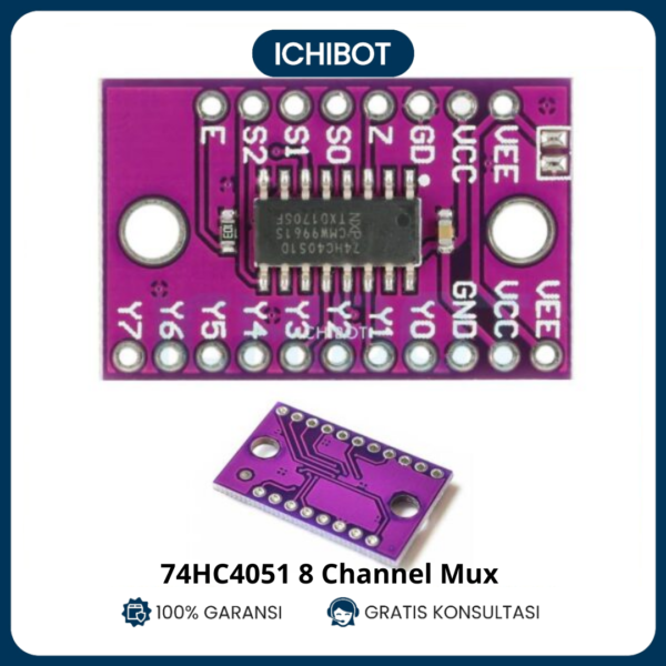 74HC4051 8-Channel Analog Multiplexer MUX Module CMOS Arduino