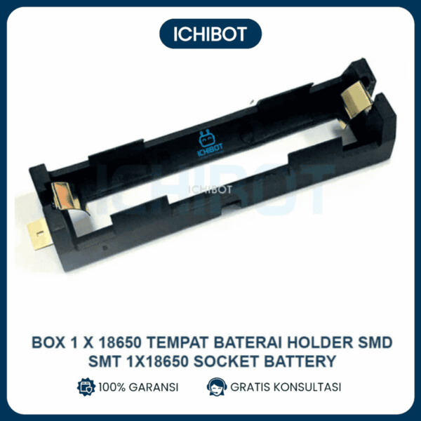 Box 1 x 18650 Tempat Baterai Holder SMD SMT 1x18650 Socket Battery