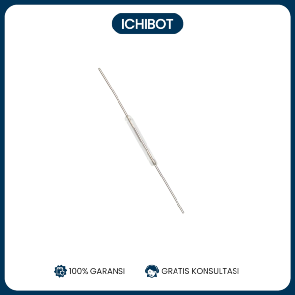 White Y213 Reed Switch - Magnetic Switch 2*14mm Normally Open - Saklar Induksi Magnetik untuk Deteksi Pintu/Jendela - Kompatibel dengan Proyek Arduinoo dan Raspberry Pi - Solusi Keamanan dan Otomasi Rumah - Saklar Magnetik Berkualitas Tinggi