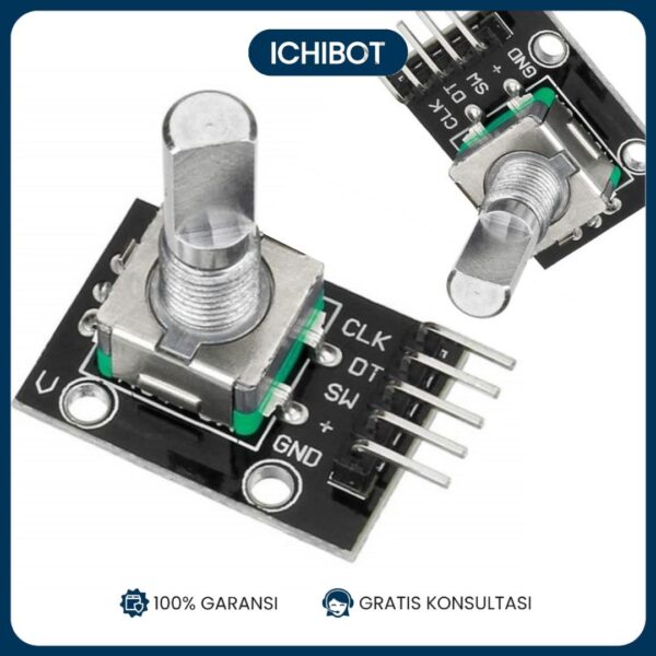 Modul Rotary Encoder 360 Derajat KY-040 Pulse Potentiometer