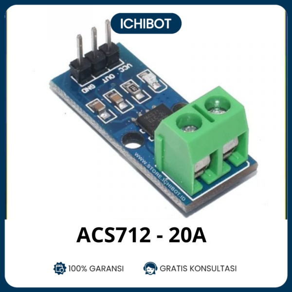 ACS712 Modul Sensor Arus ACS712ELCTR-20A Range 20A