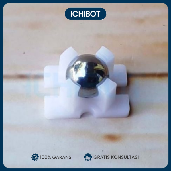 Nylon Free Wheel Roda Bebas Steel Ball Caster Bull S Eye Mata Sapi