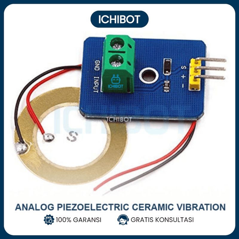 Analog Piezoelectric Ceramic Vibration Sensor Getar Piezo Electric