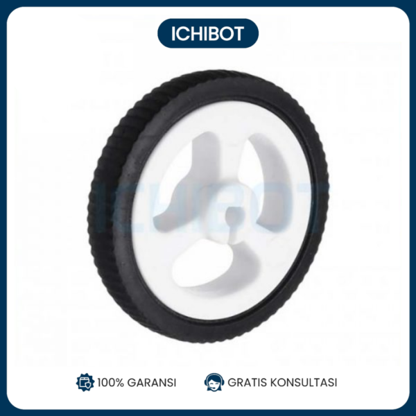 Roda Ban Motor N20 ZJ-327 34x7mm Slim Tyres Wheel Robot Arduino