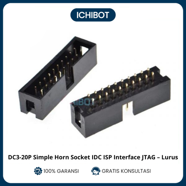 DC3-20P Simple Horn Socket IDC ISP Interface JTAG - Lurus
